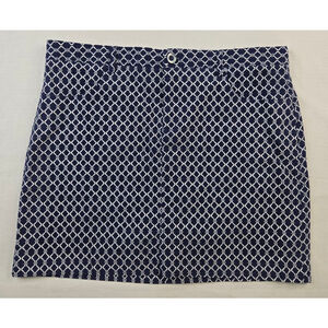 Mario Serrani | Women | Skirt | Mini | Blue/White | Size Large | Made in Italy